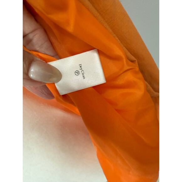 Coldwater Creek Silk Linen Blend open cardigan blazer orange Medium - Picture 9 of 9